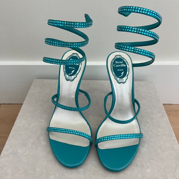 NWOB Rene Caovilla Cleo Ocean - Picture 3 of 6